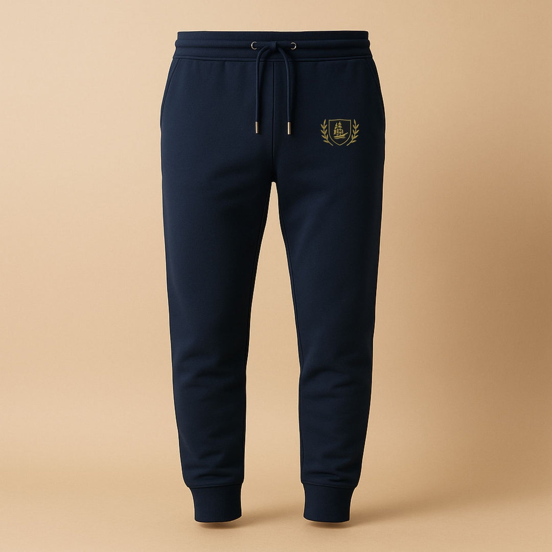 Mariluma Insignia Jogger – Organic Cotton Sweatpants with Embroidered Logo