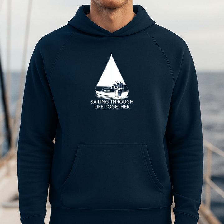 Sailing through life together - Organic Raglan Hoodie