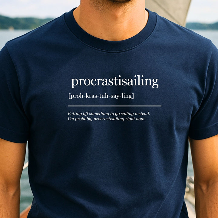 Procrastisailing Definition - Unisex Premium Organic Shirt