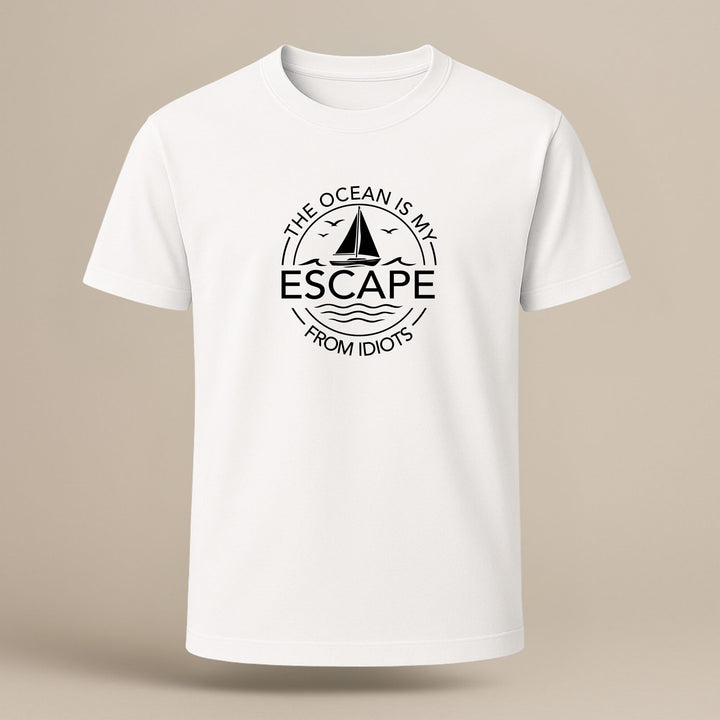 The Ocean is my Escape from Idiots. - Organic Shirt
