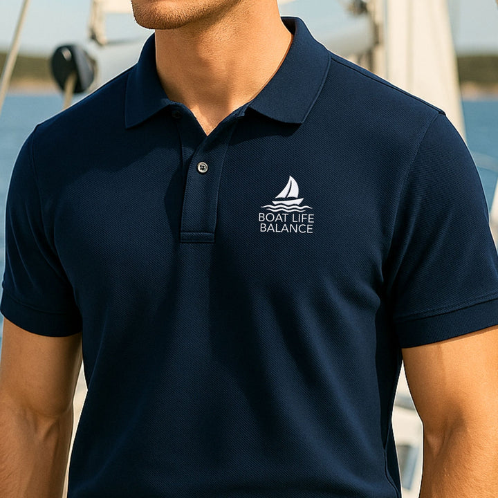 Boat Life Balance – Organic Polo with Embroidery