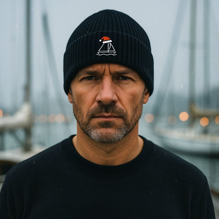 Santa Sailboat - Bio Fisherman Beanie
