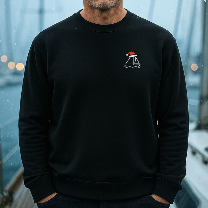 Santa Sailboat - Unisex Bio Sweatshirt