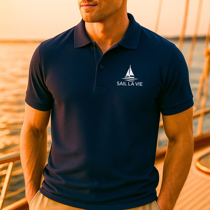 Sail La Vie – Unisex Premium Organic Polo Shirt