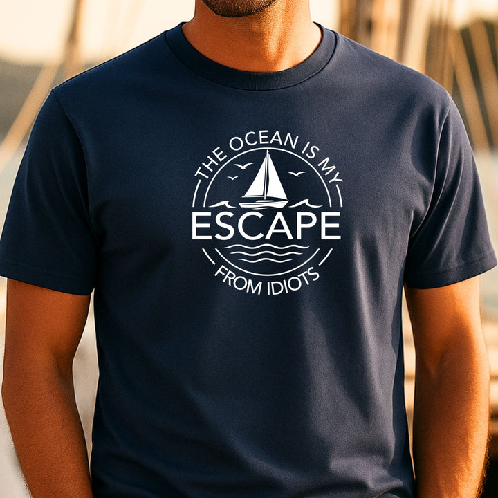 The Ocean is my Escape from Idiots. - Organic Shirt