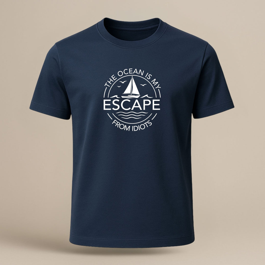 The Ocean is my Escape from Idiots. - Organic Shirt