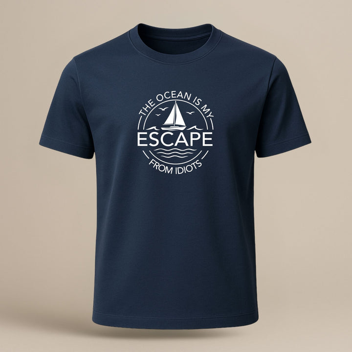 The Ocean is my Escape from Idiots. - Organic Shirt