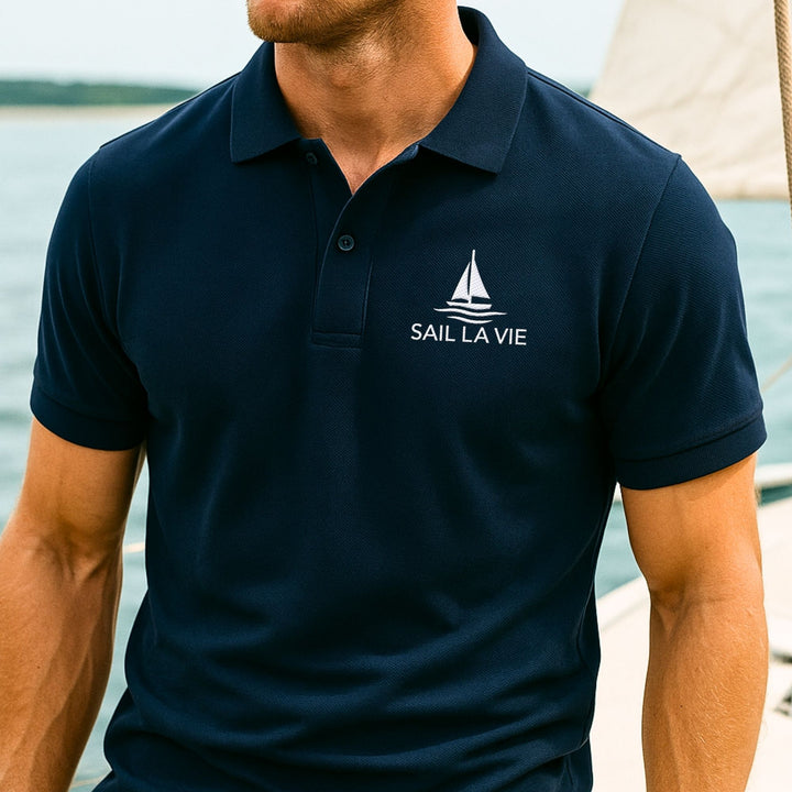Sail La Vie - Organic Poloshirt with Embroidery
