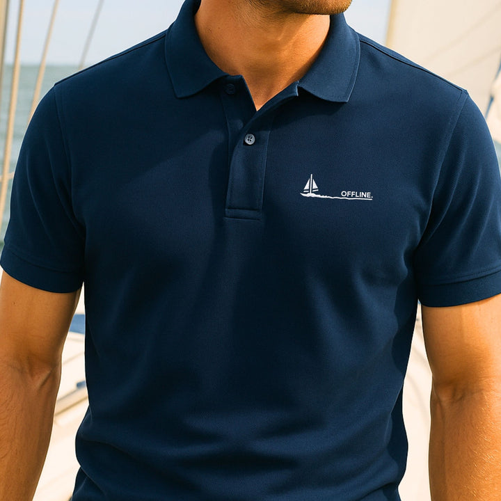 Offline Polo – Organic Piqué Polo with Embroidery