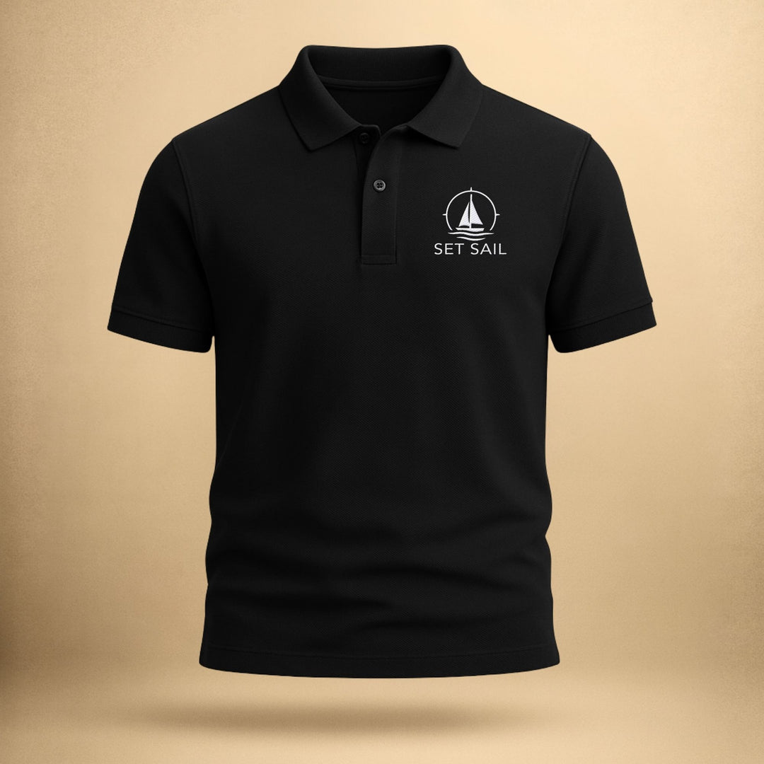 Set Sail - Organic Poloshirt with Embroidery