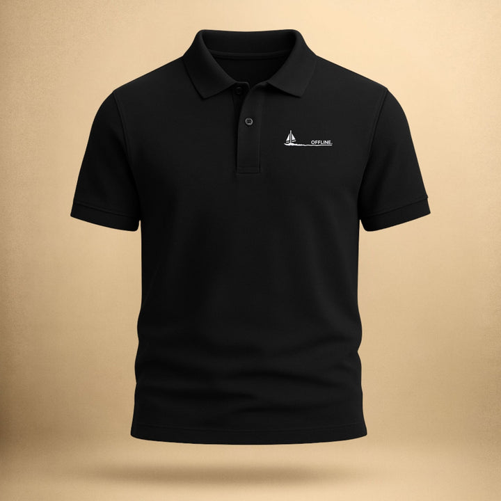 Offline Polo – Organisches Piqué-Polo mit Stickerei
