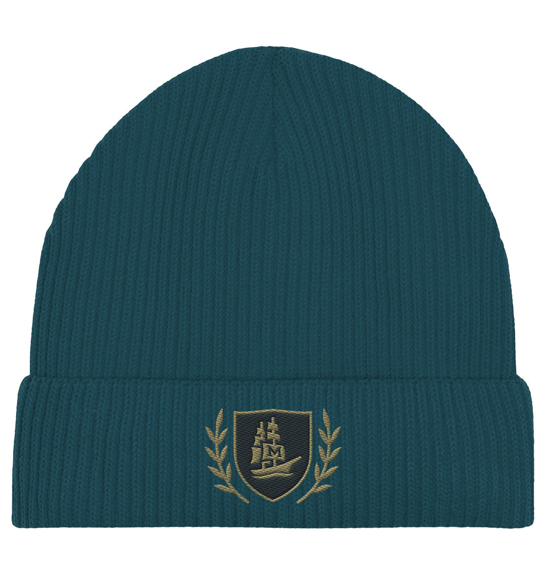 Mariluma Insignia - Organic Fisherman Beanie with Embroidered Logo