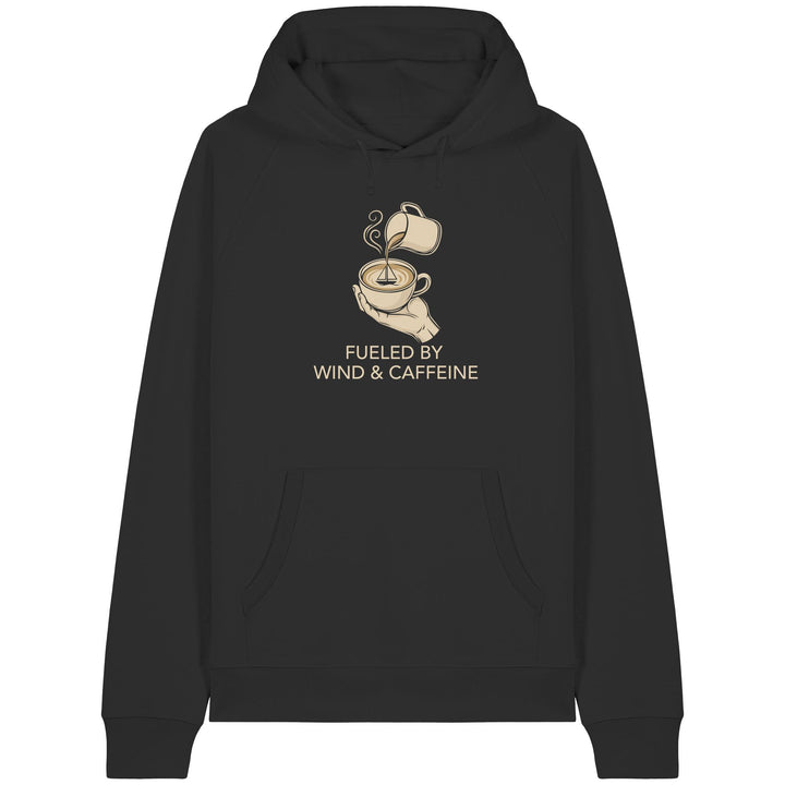Fueled by Wind and Caffeine - Organic Raglan Hoodie
