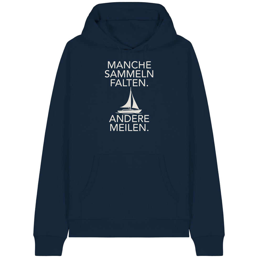 Manche sammeln Falten - Andere Meilen - Organic Raglan Hoodie