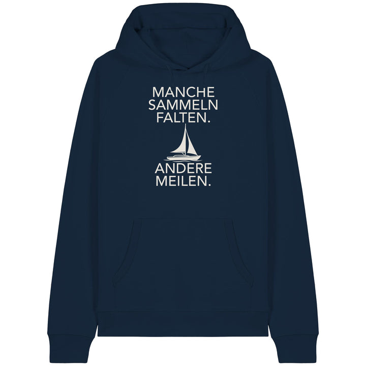 Manche sammeln Falten - Andere Meilen - Organic Raglan Hoodie