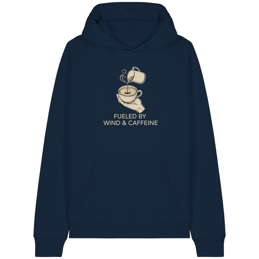 Fueled by Wind and Caffeine - Organic Raglan Hoodie